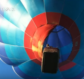 Vyhlídkový let balonem v televizi